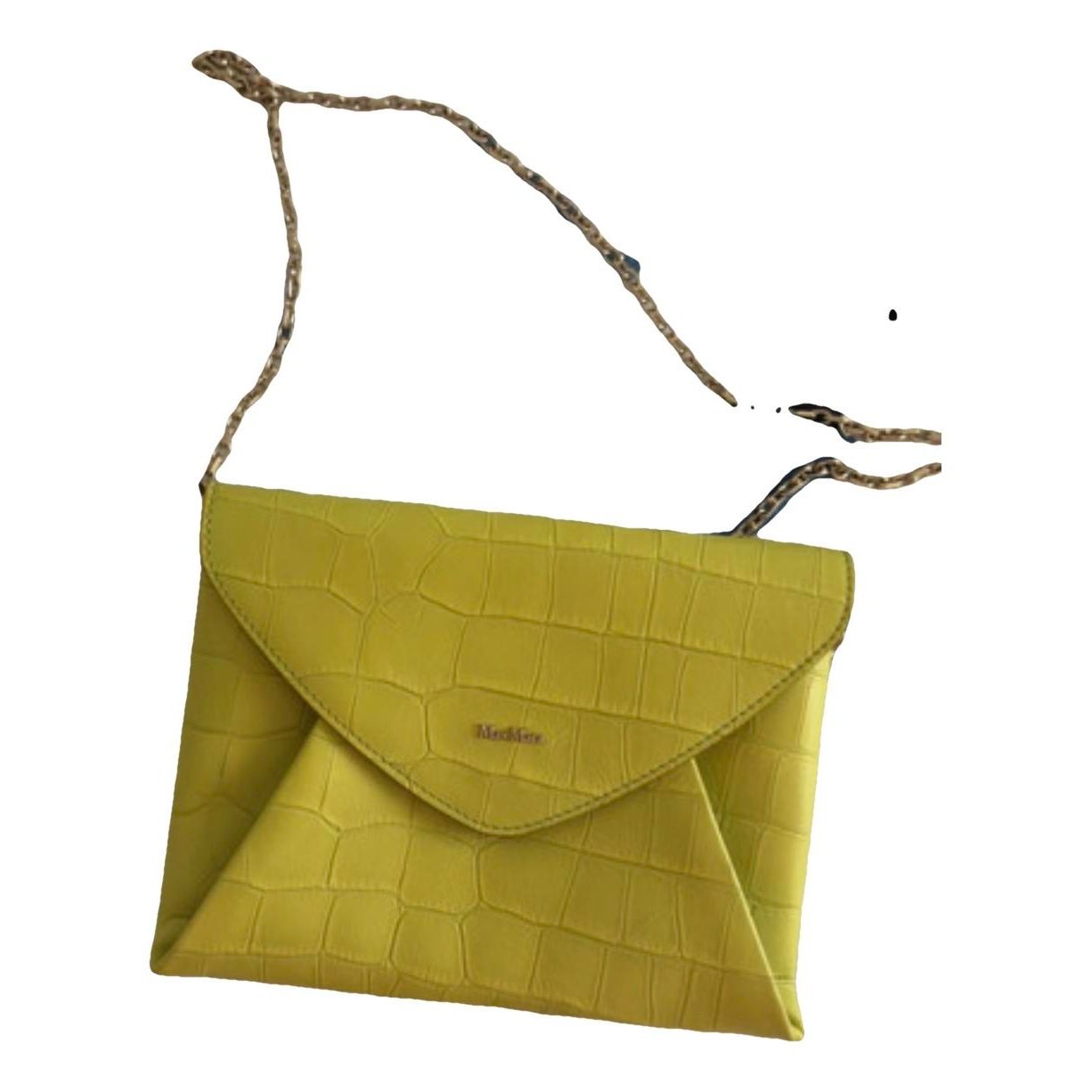 Leather clutch bag