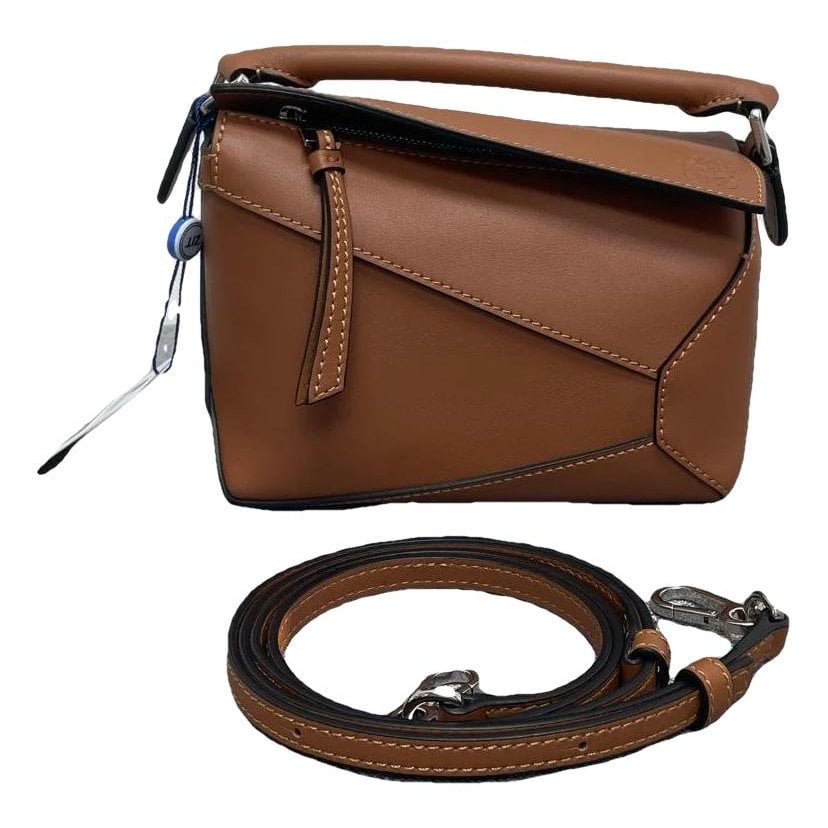 Puzzle leather mini bag