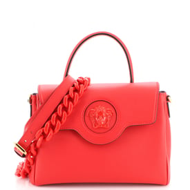 Versace Red Leather Versace Handbag