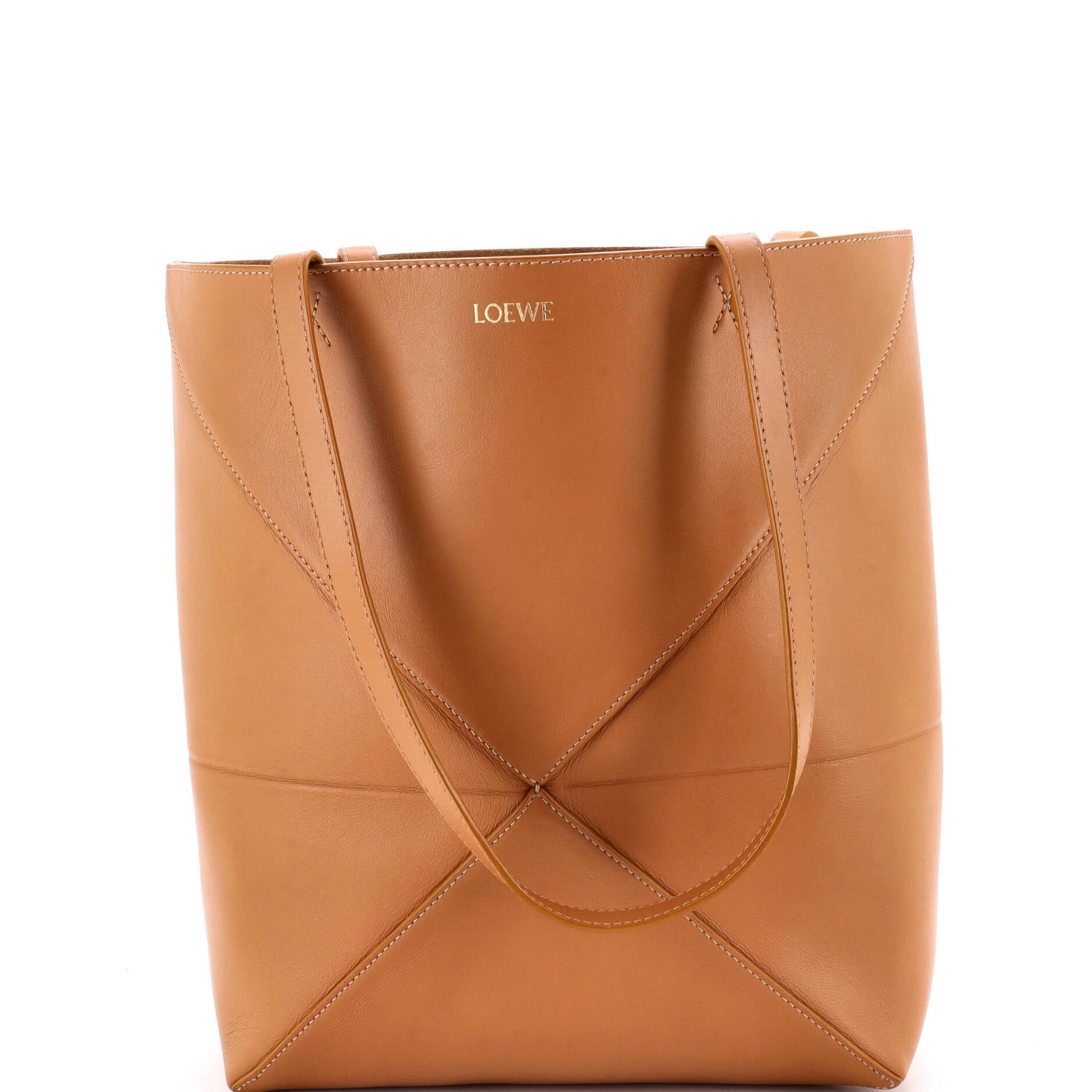 Puzzle Fold Tote Leather Medium