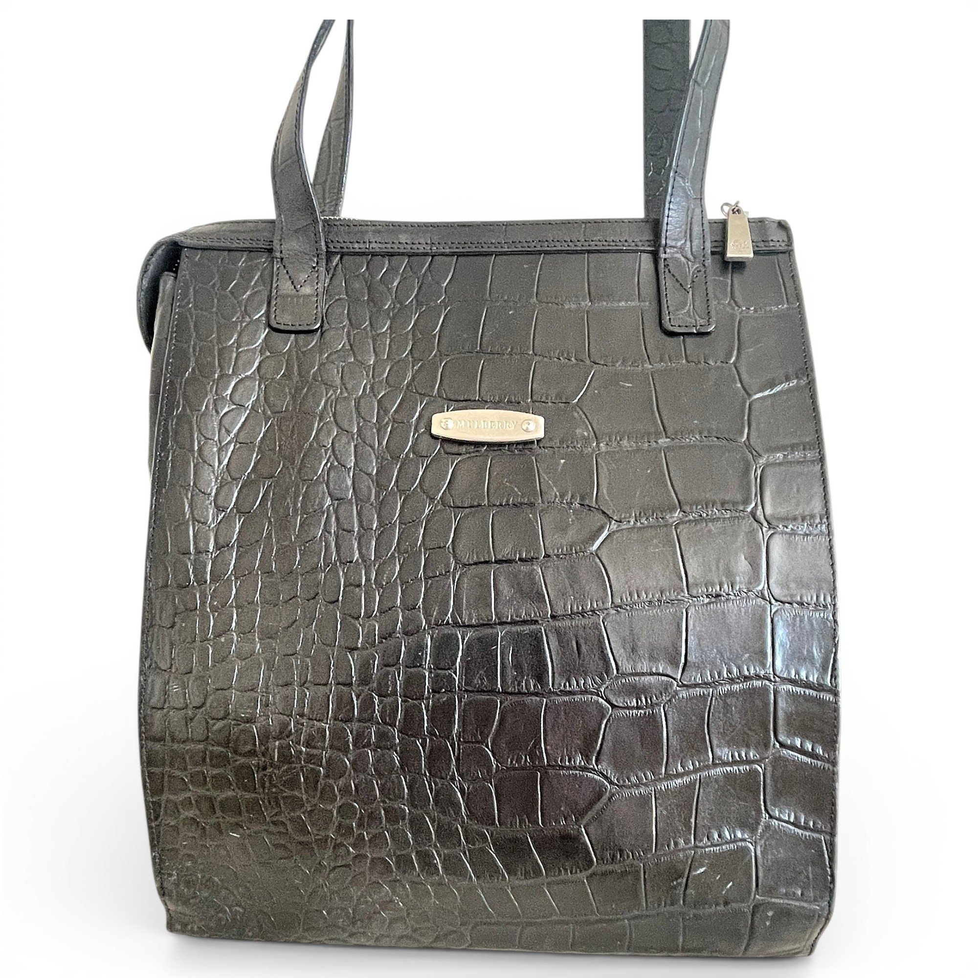 Leather tote