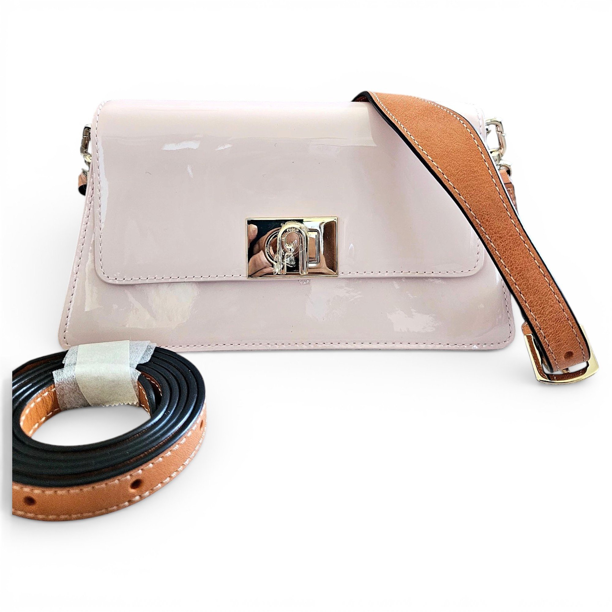 Metropolis patent leather crossbody bag