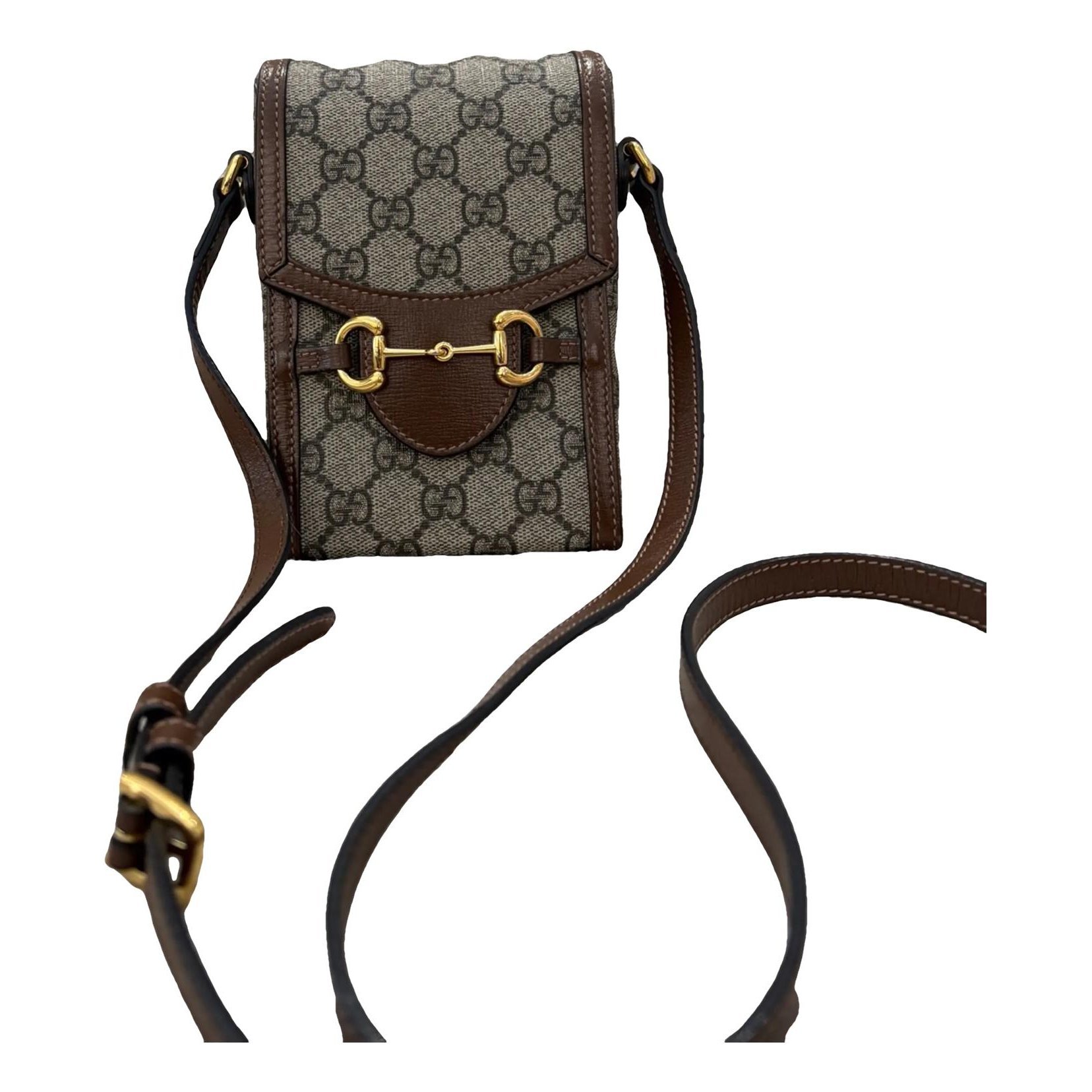 Horsebit 1955 Vertical leather crossbody bag