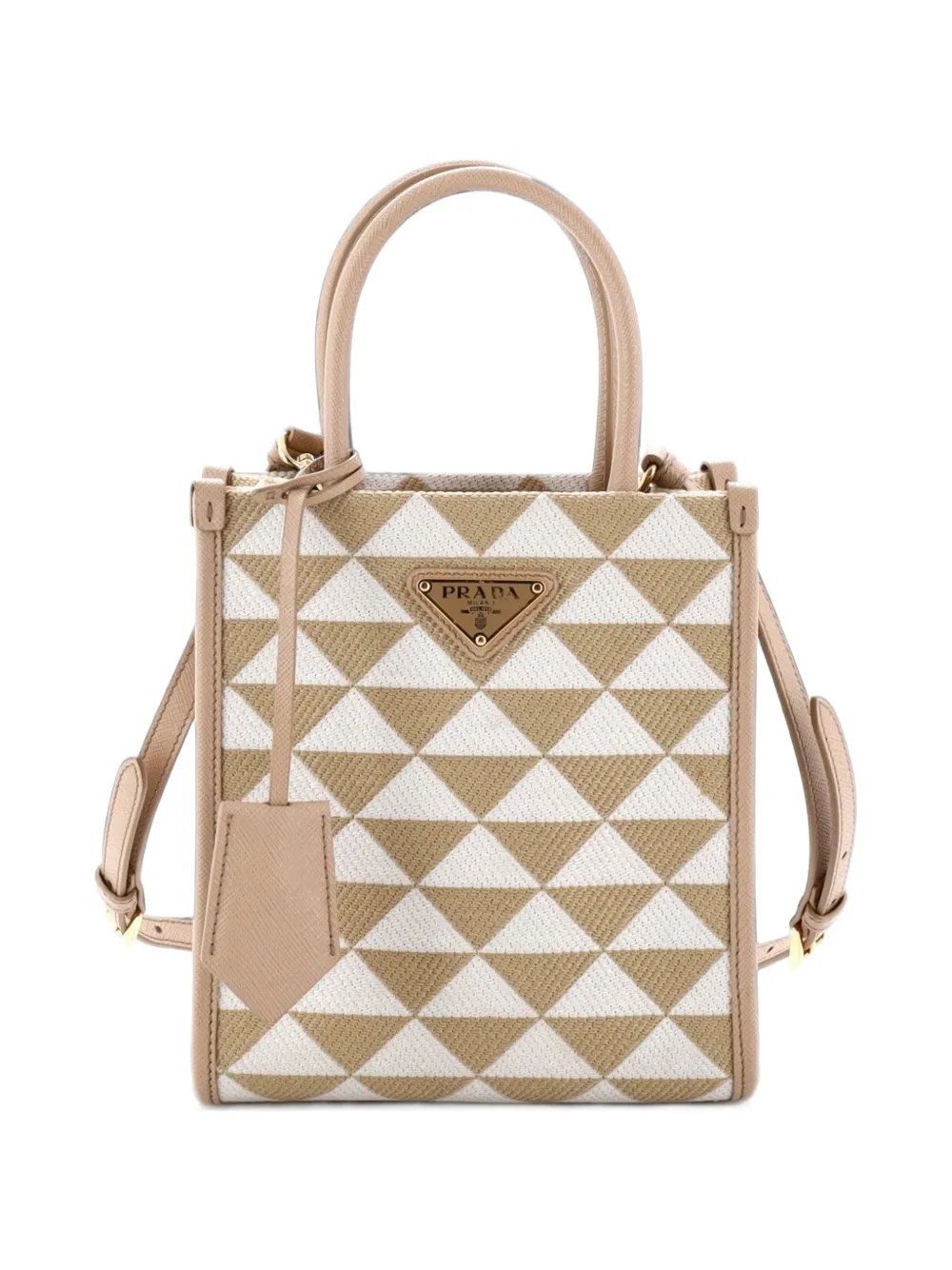 Symbole Shopper Tote Jacquard Mini crossbody bag