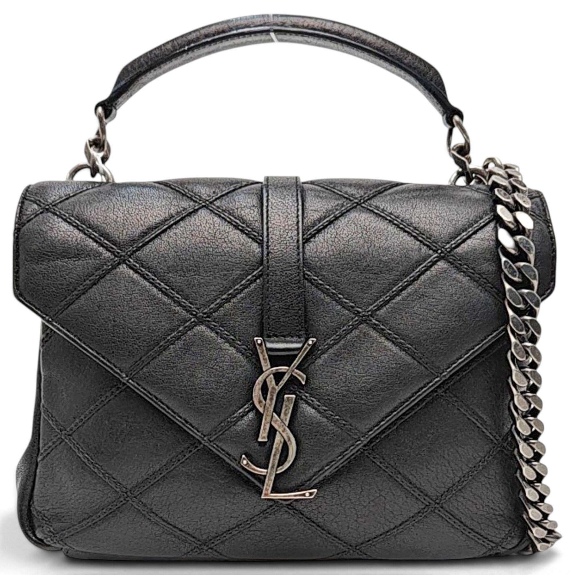 Collége monogramme leather crossbody bag