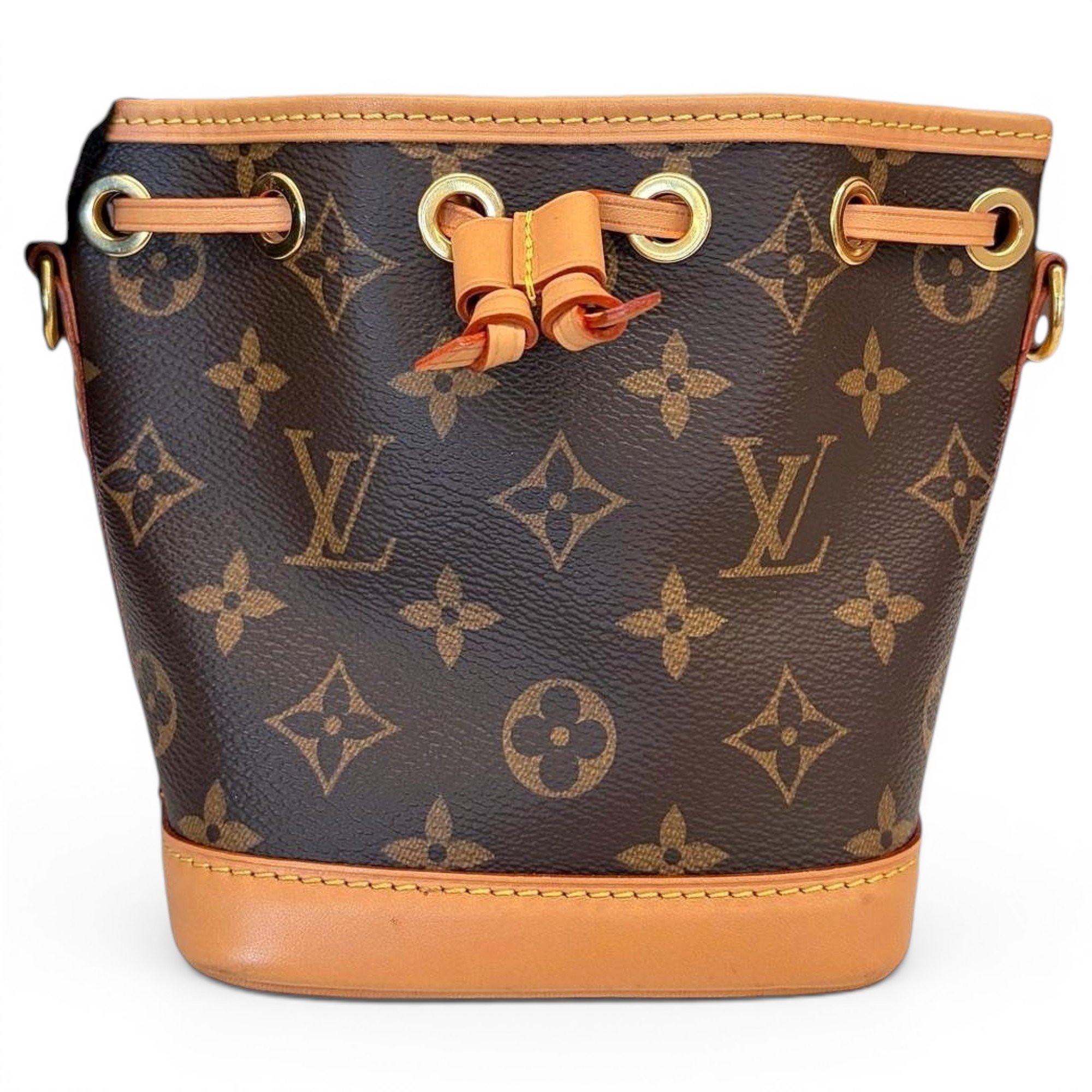 Nano Noé leather crossbody bag