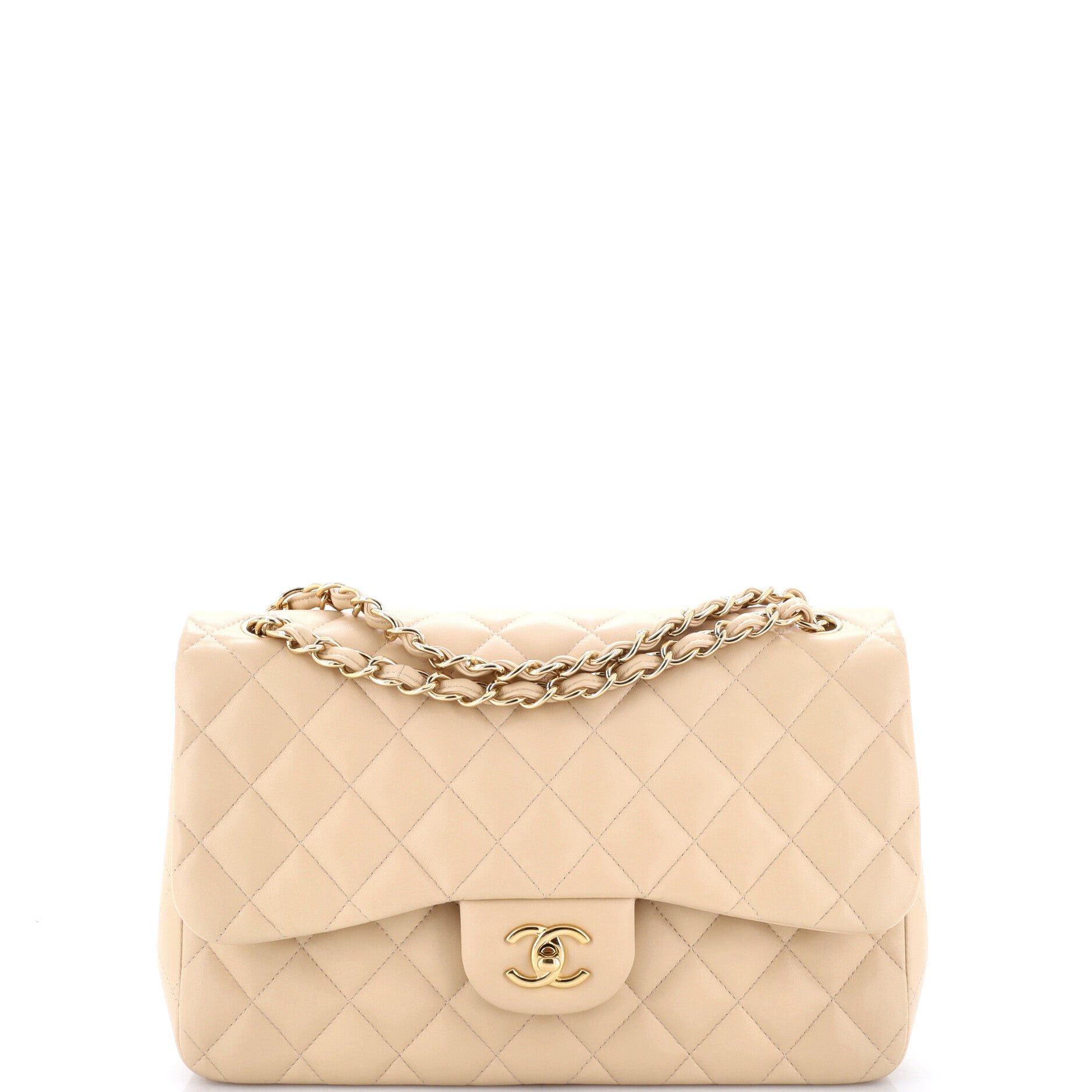 Classic Double Flap Bag Quilted Lambskin Jumbo