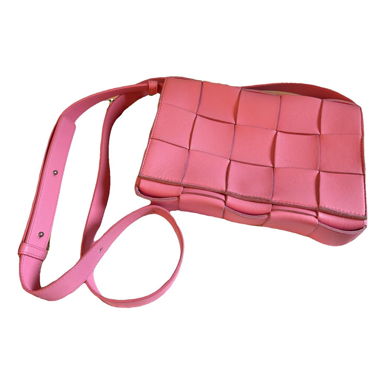 Cassette leather handbag