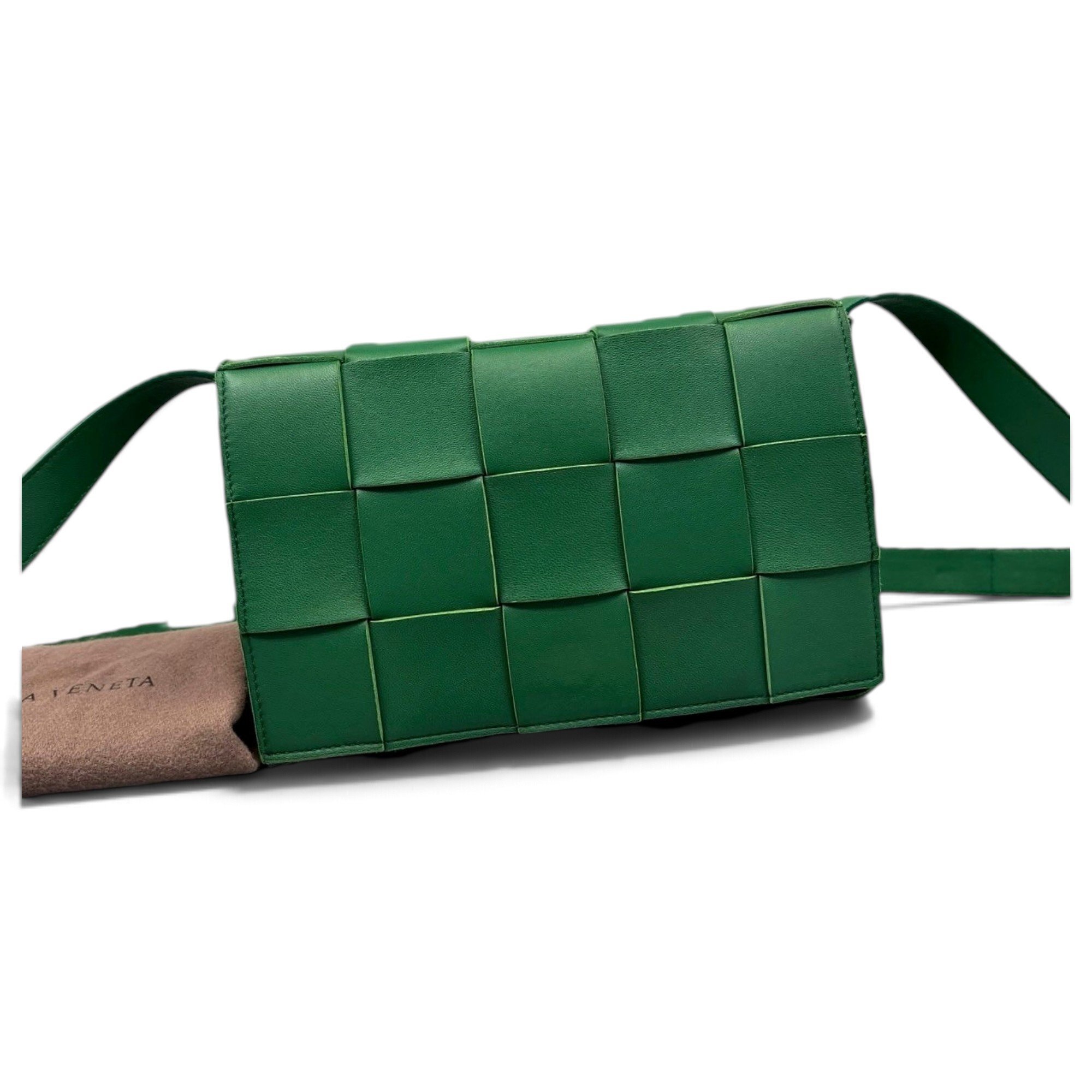 Cassette leather crossbody bag