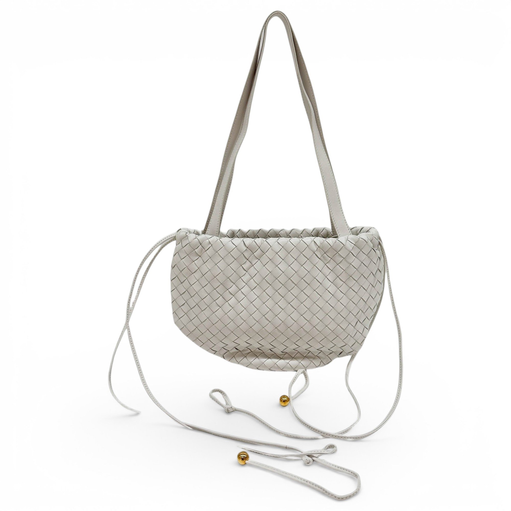 Bulb leather handbag