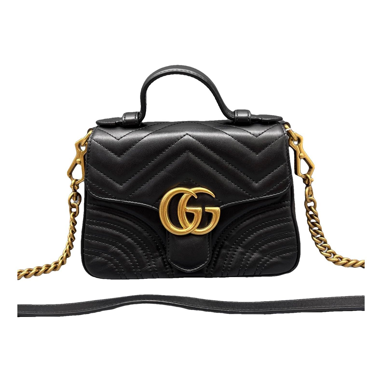 GG Marmont Flap leather handbag