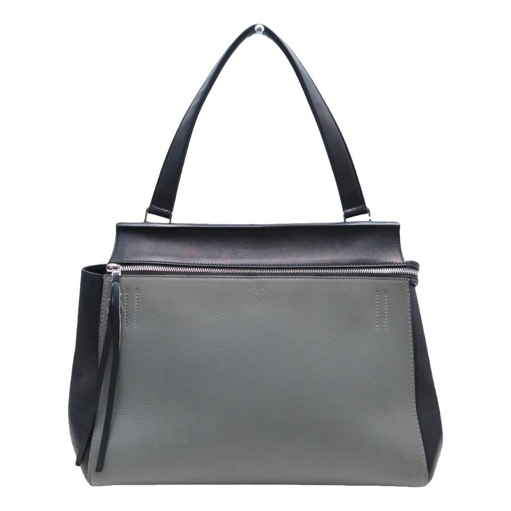 Edge leather handbag