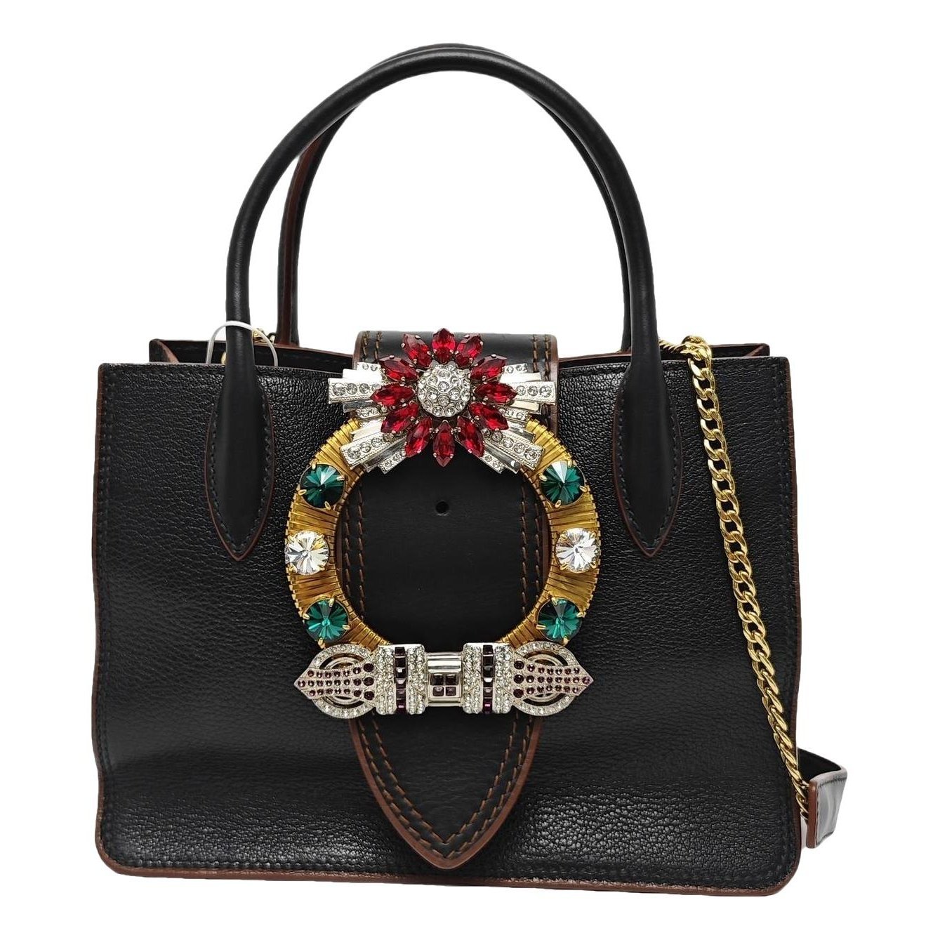 Miu Lady leather handbag