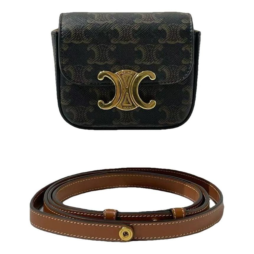 Triomphe leather handbag