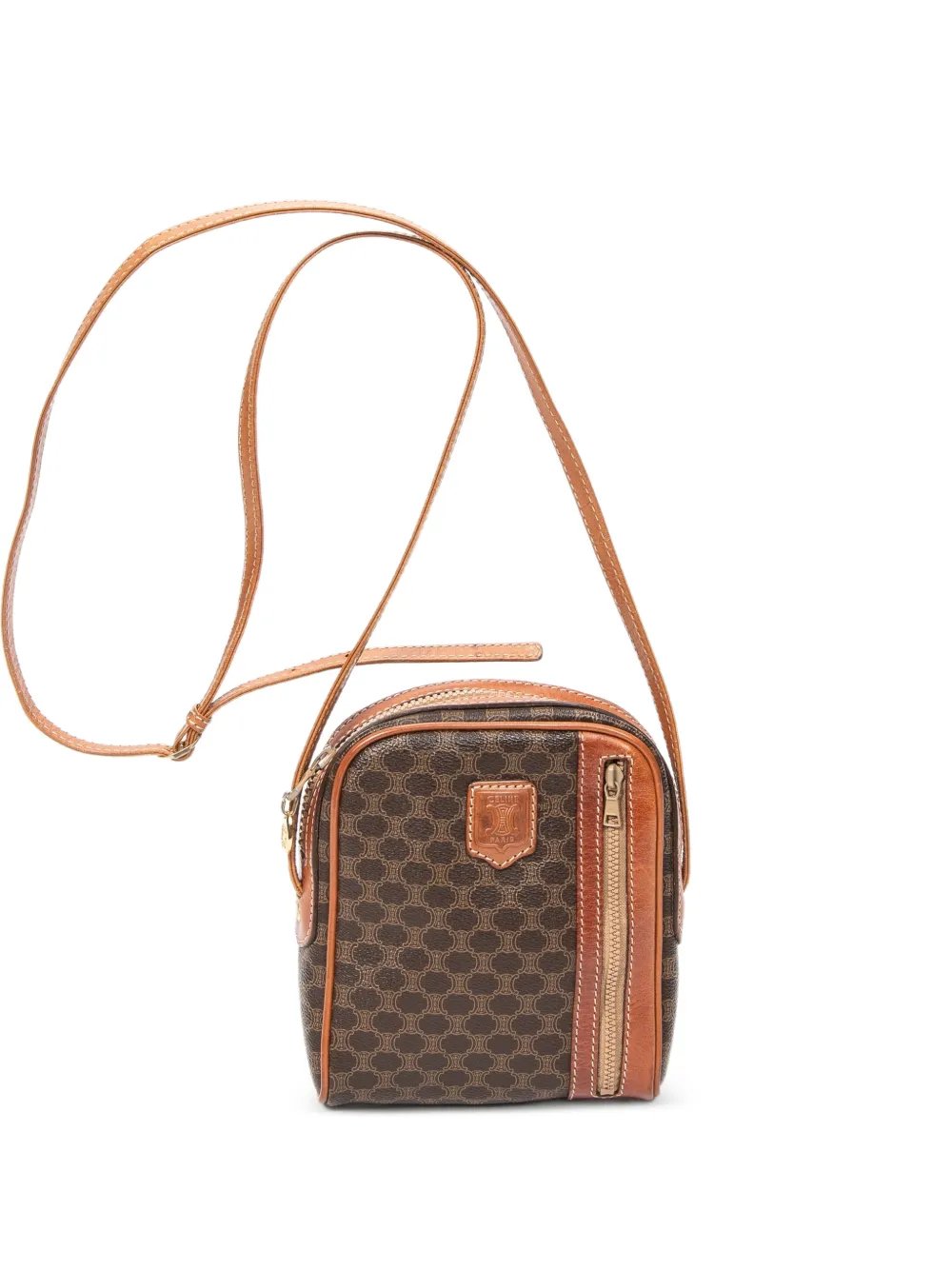 Macadam leather-trim shoulder bag