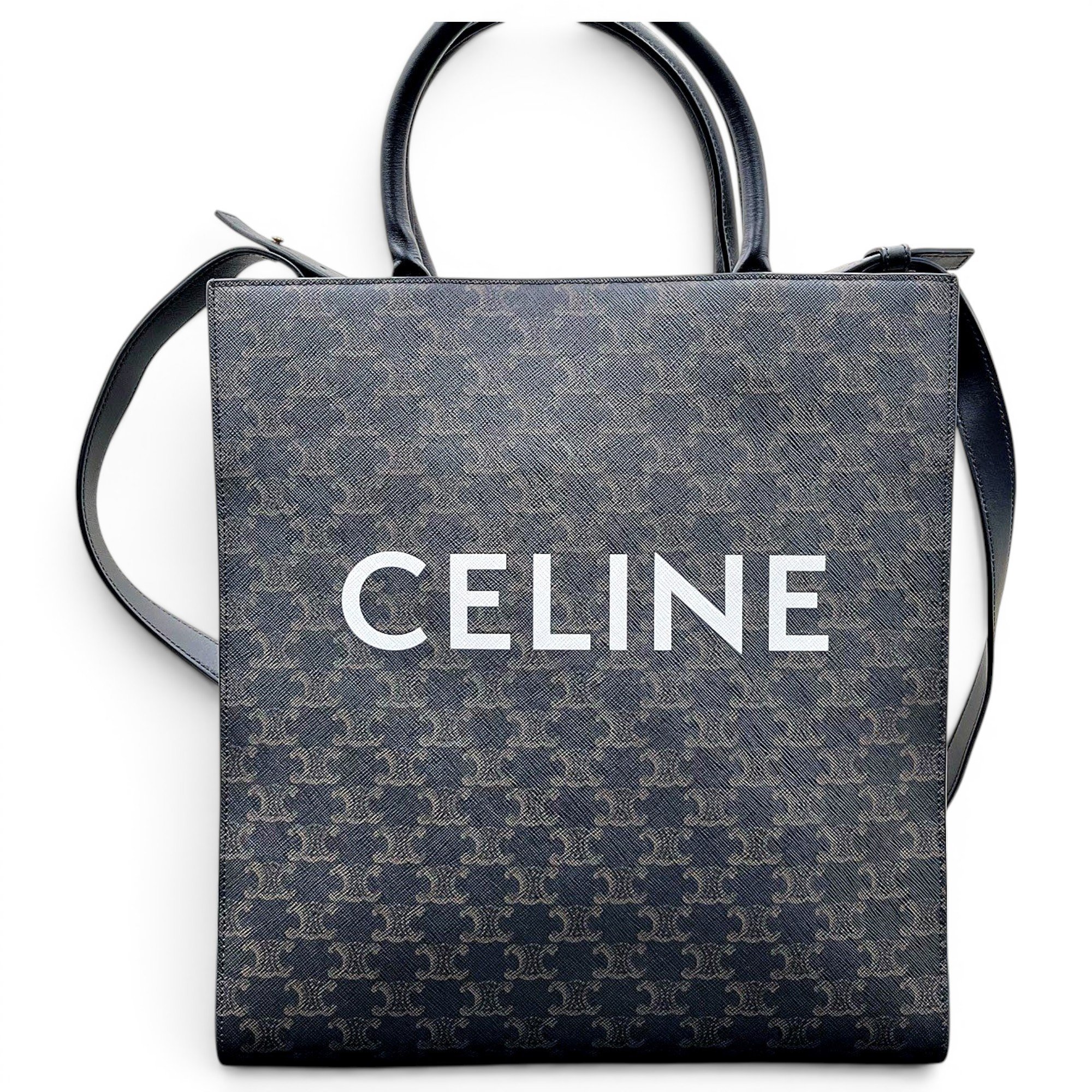 Cabas Vertical leather tote