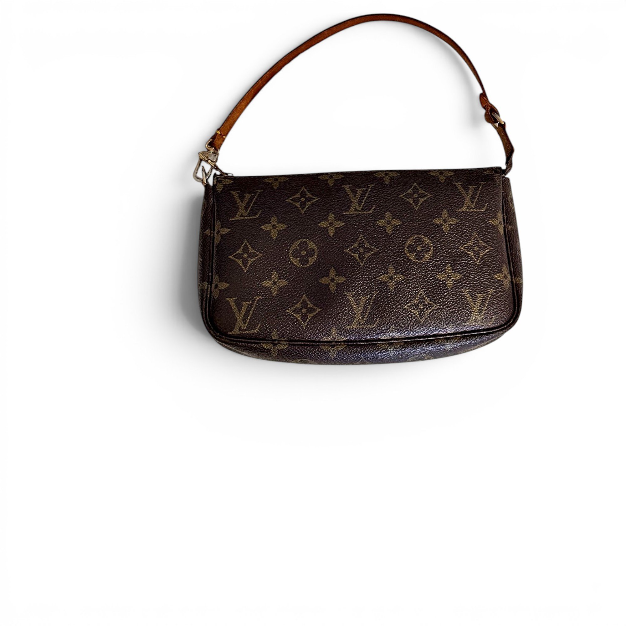 Leather clutch bag
