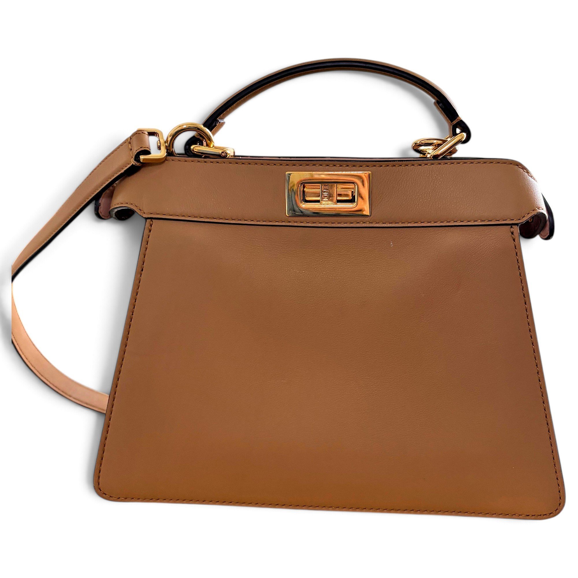 Peekaboo leather handbag