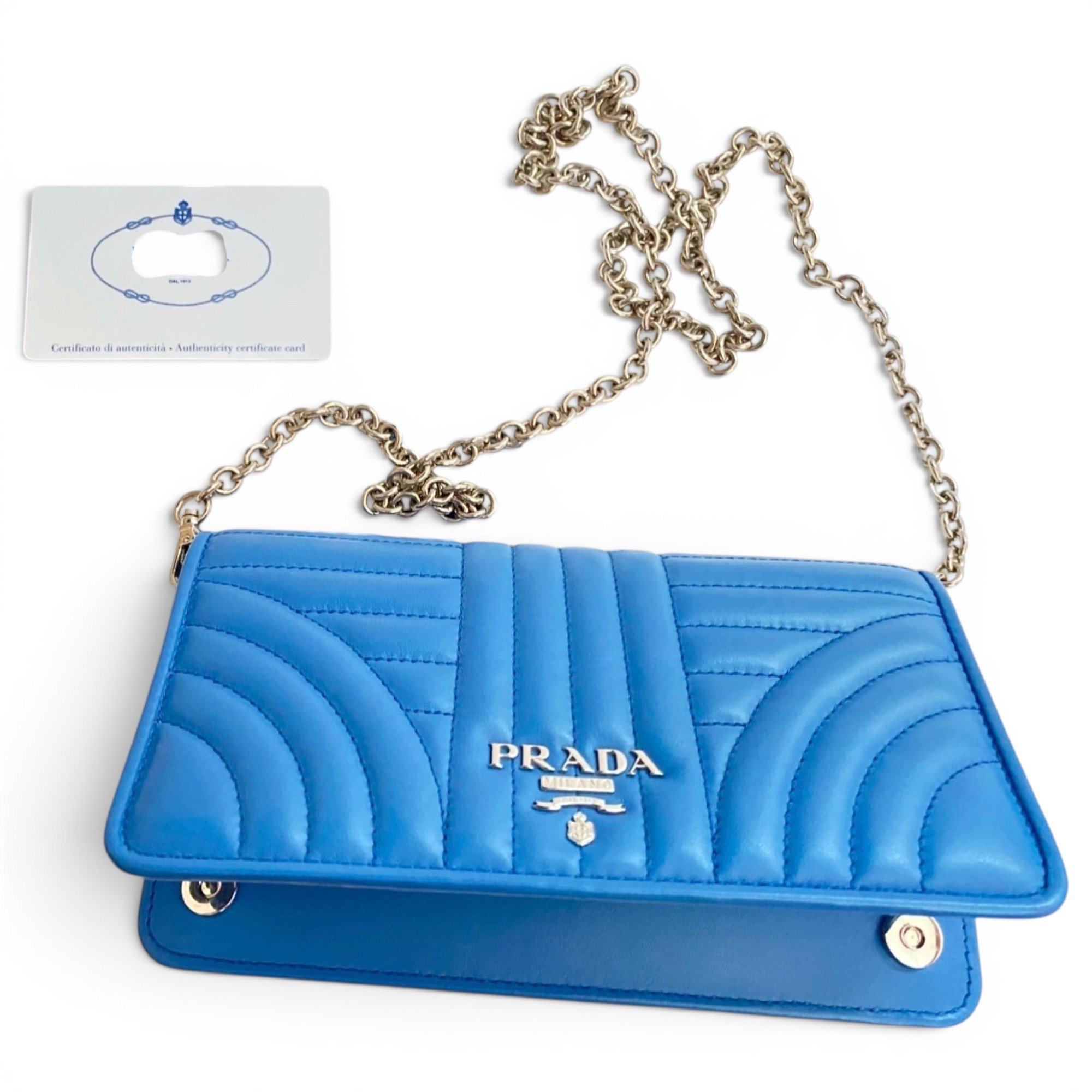 Diagramme leather handbag