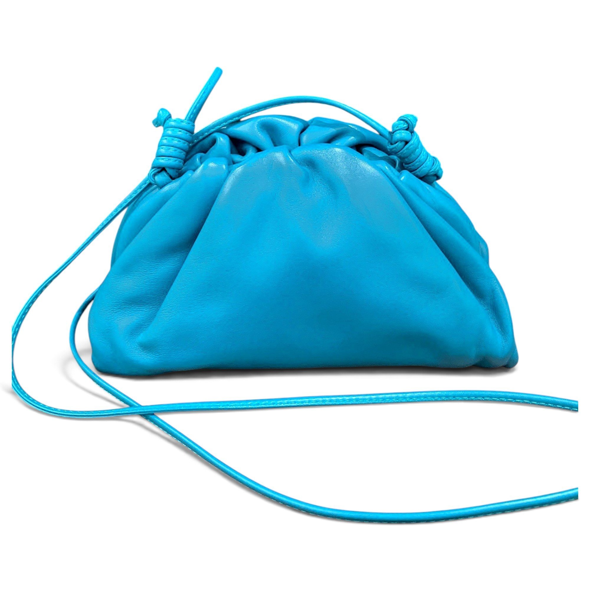 Pouch leather handbag