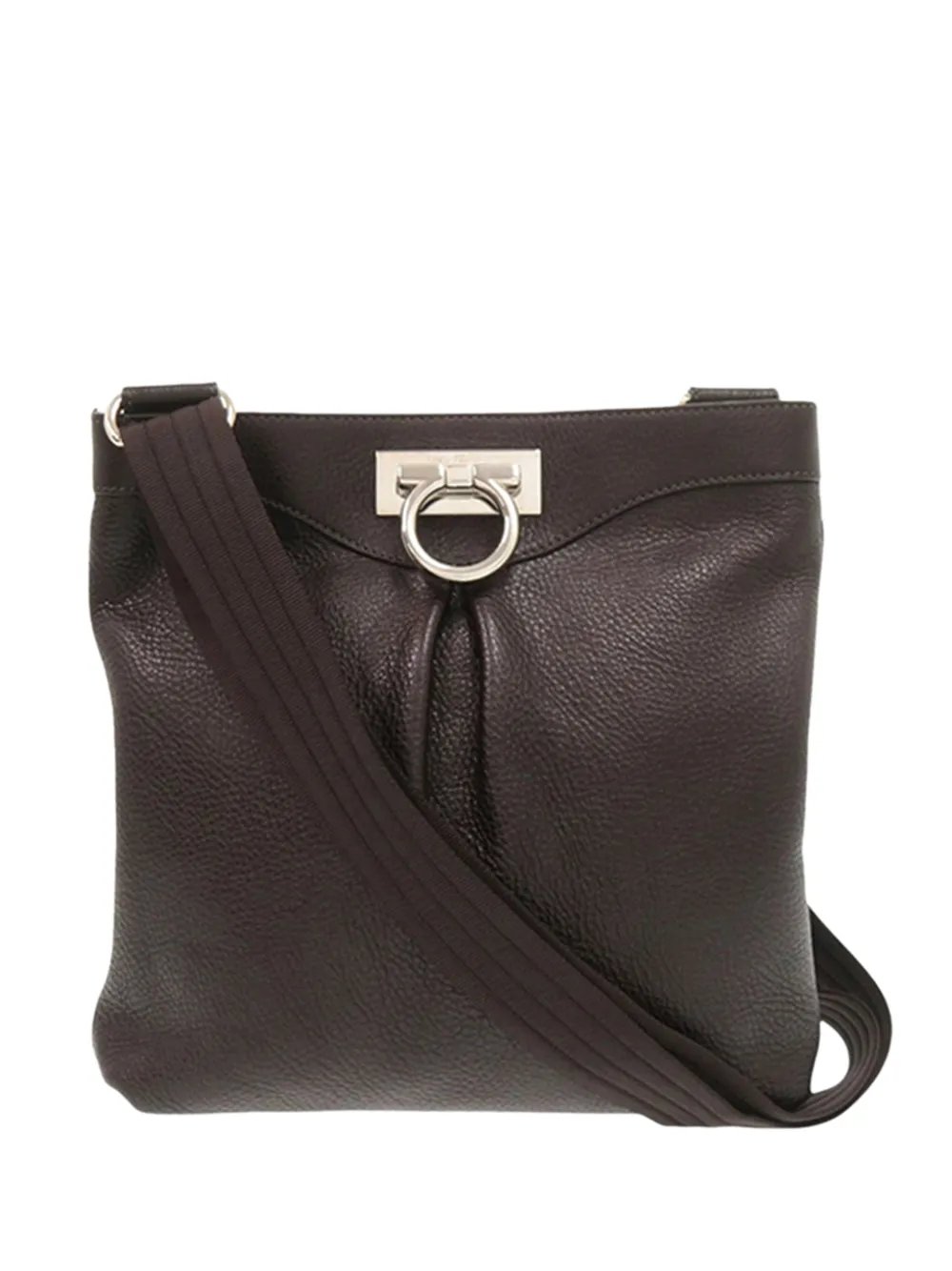 Ferragamo 2000-2010 Leather Gancini crossbody bag