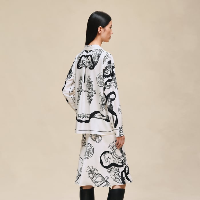 Blanc Nacre "Ferronnerie Remix" Classic Shirt