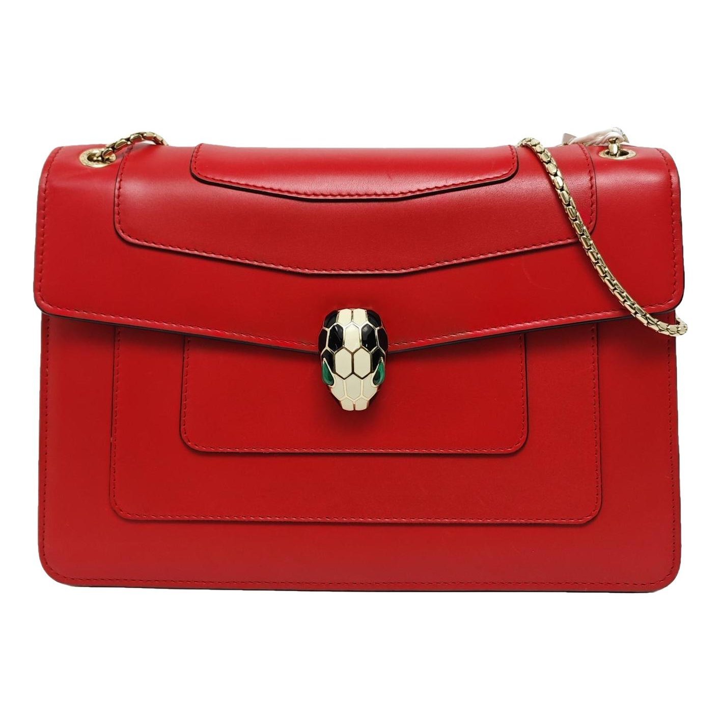Serpenti leather handbag