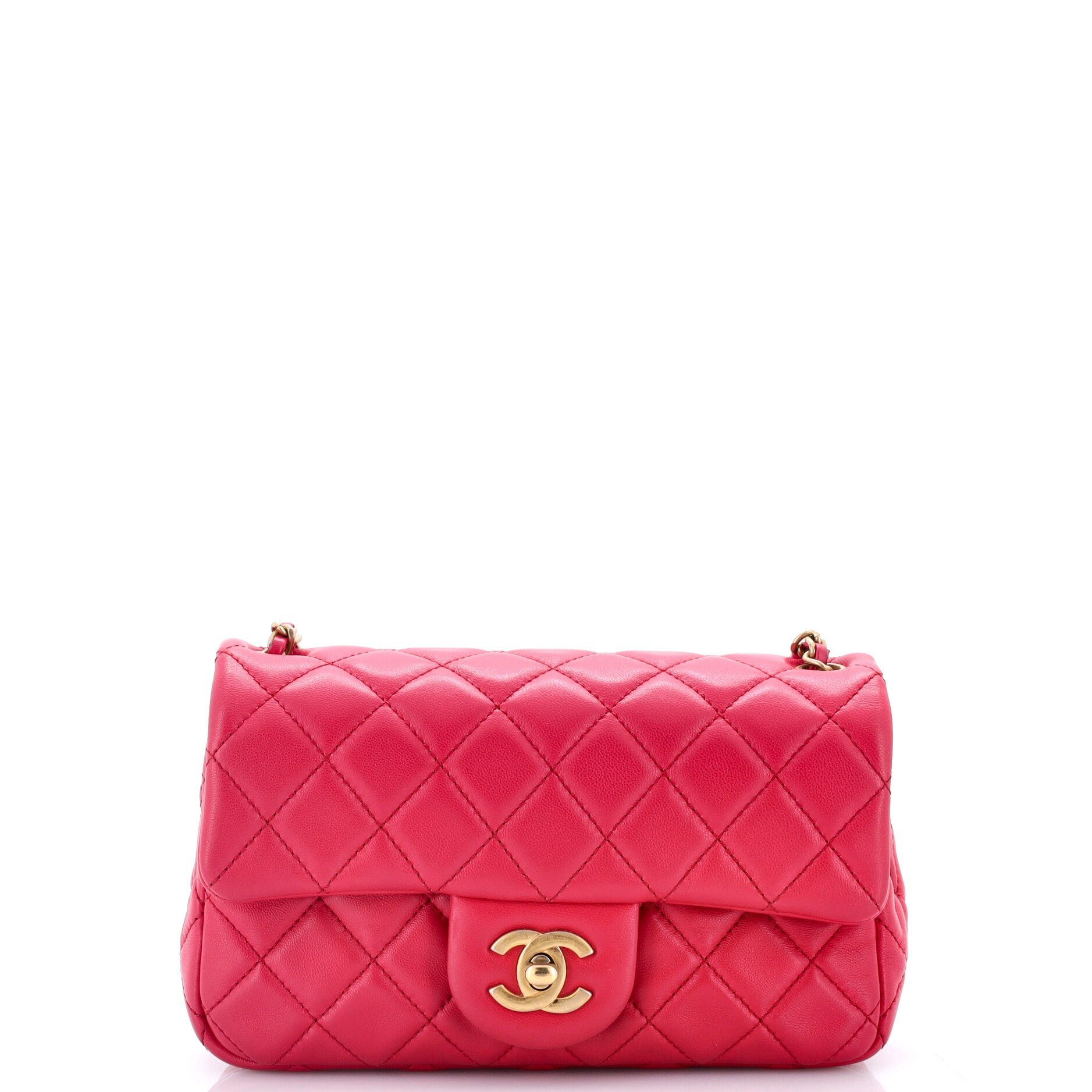 Pearl Crush Flap Bag Quilted Lambskin Mini