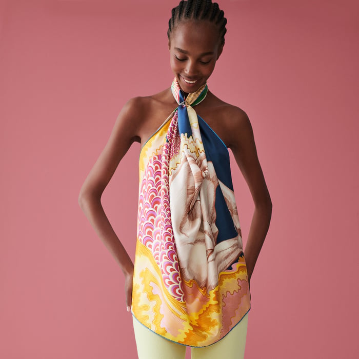 Cheval Sirene Double Face Scarf 90