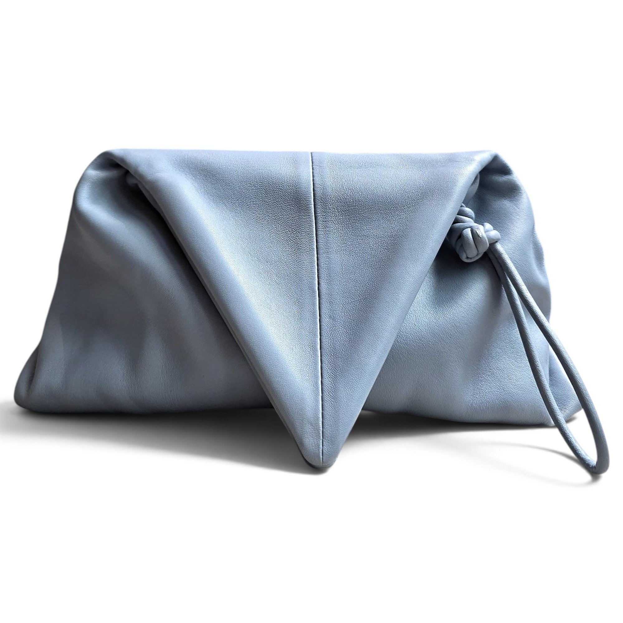 BV Trine leather clutch bag