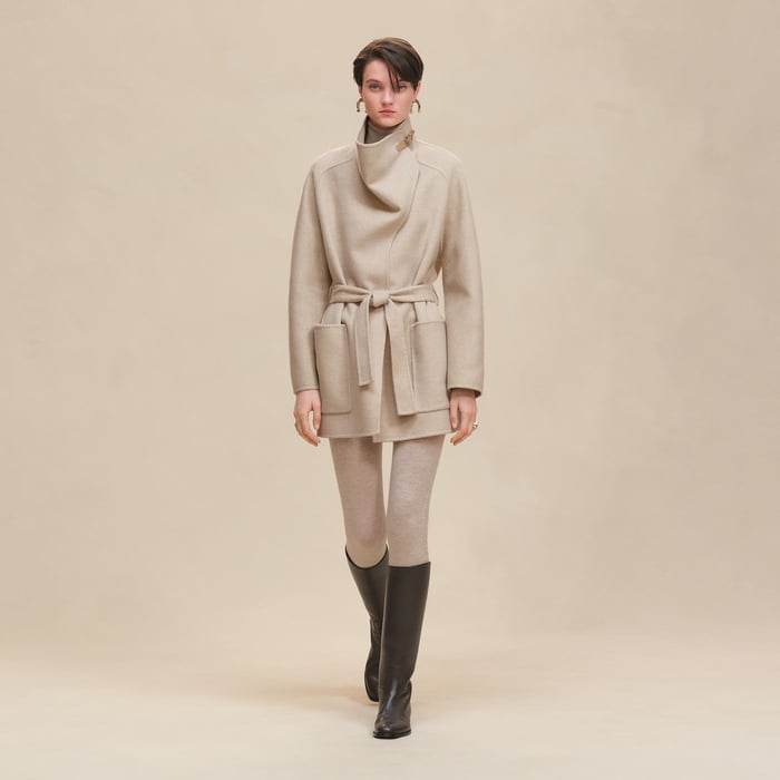 Beige Naturel Cashmere Coat