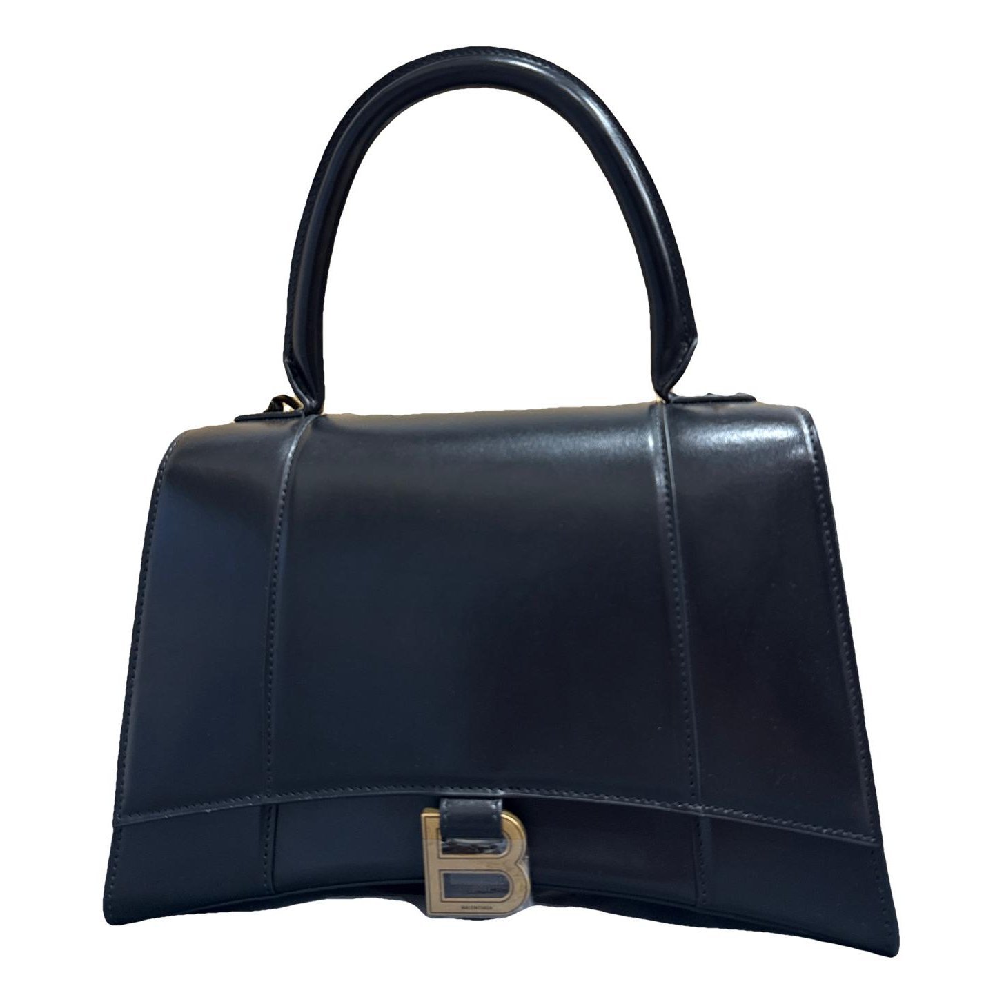 Hourglass leather tote