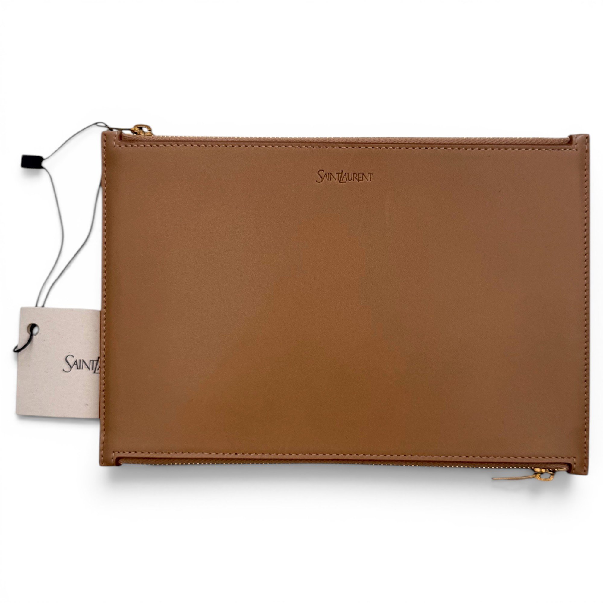 Rive Gauche leather clutch bag