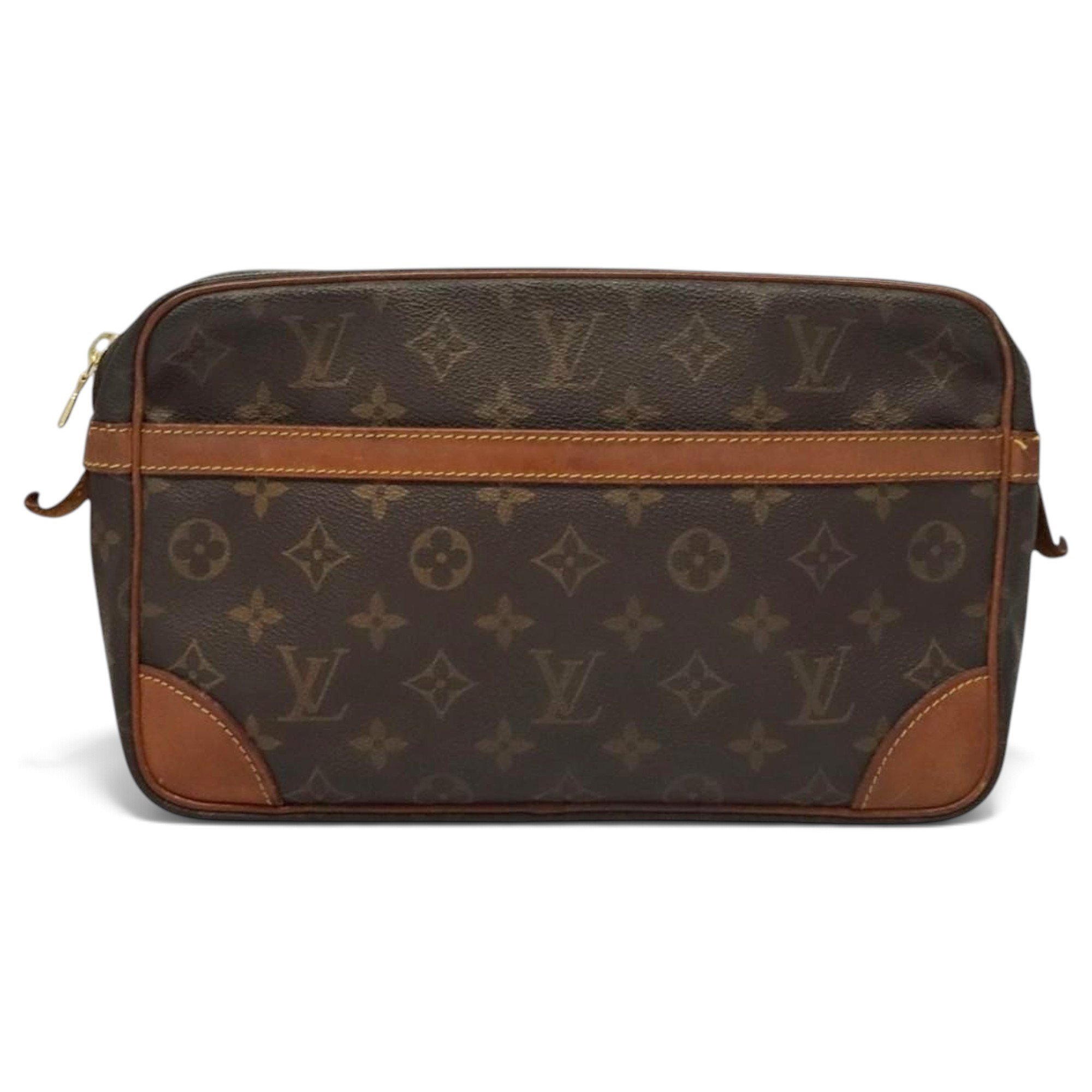 Leather clutch bag