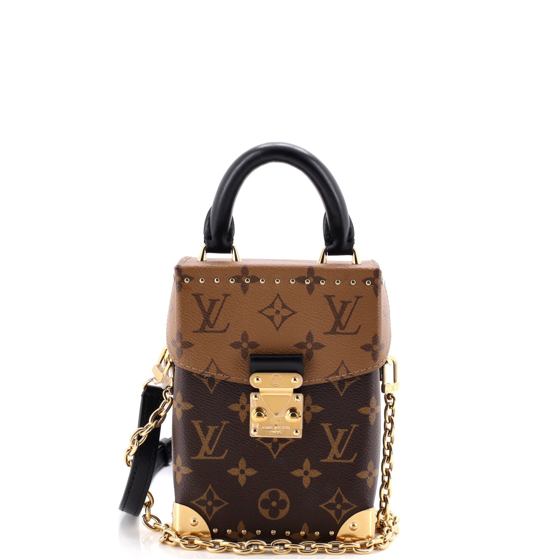 Camera Box NM Handbag Studded Reverse Monogram Canvas