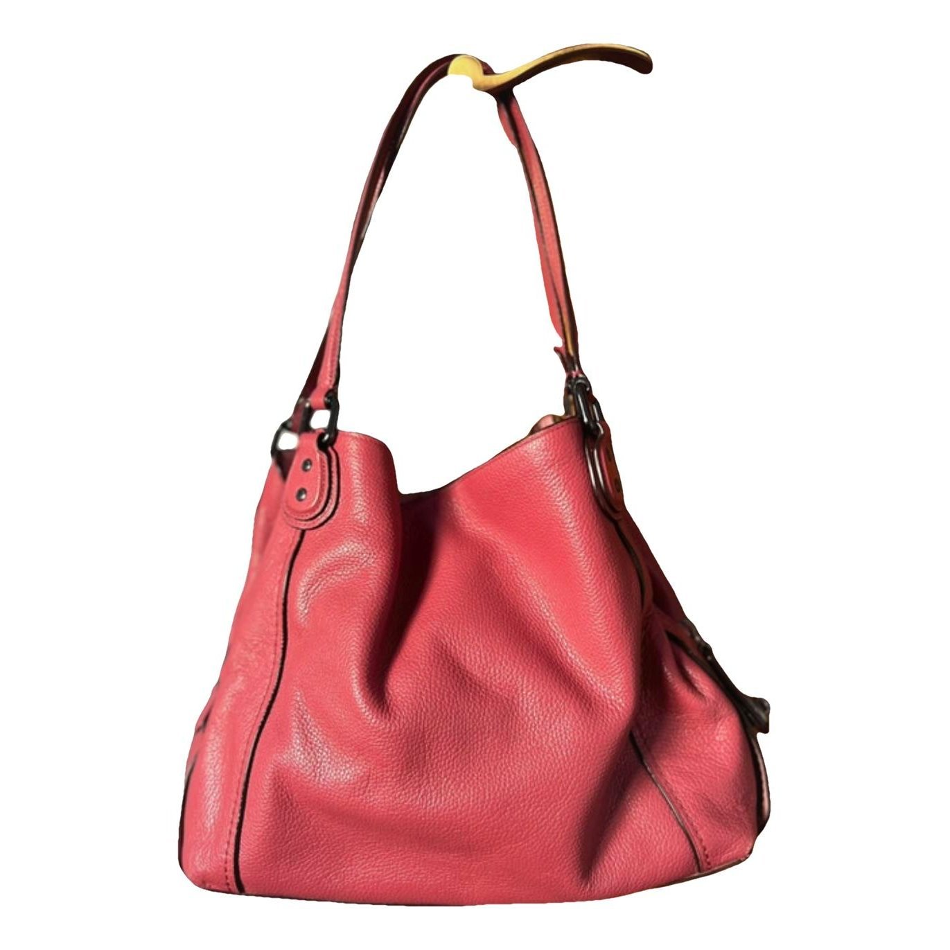 Leather clutch bag