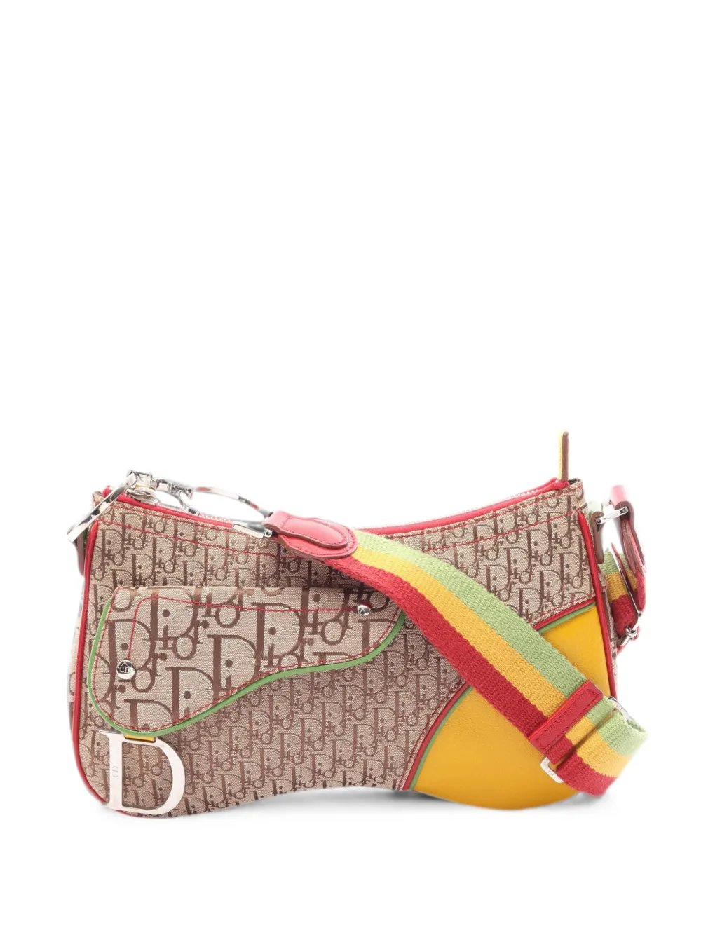 Dior 2010s Small Rasta Trotter saddle shoulder bag