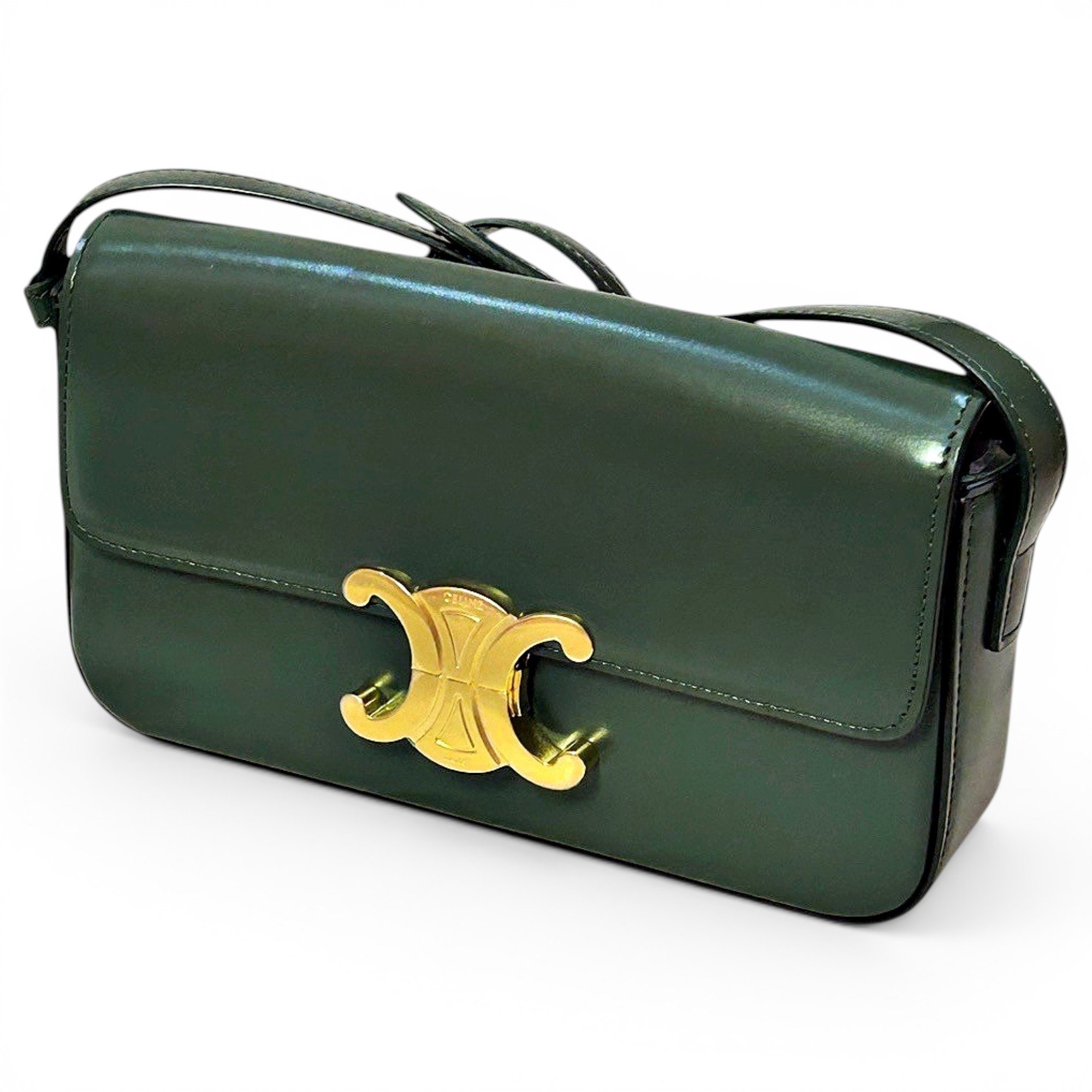 Triomphe Long leather handbag
