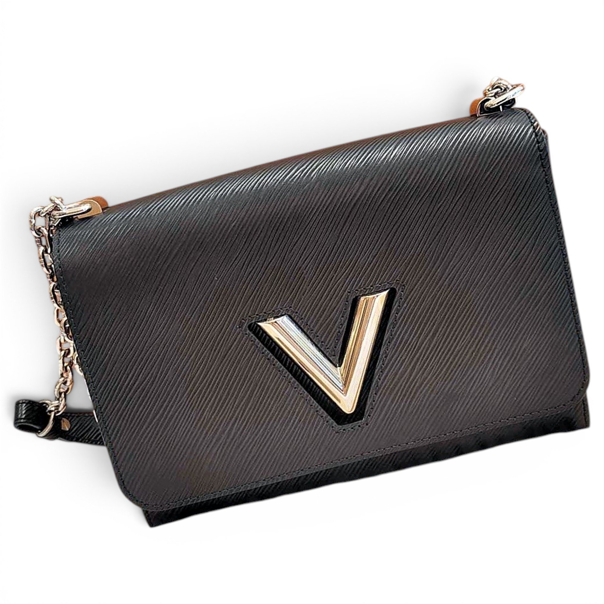 Twist leather handbag