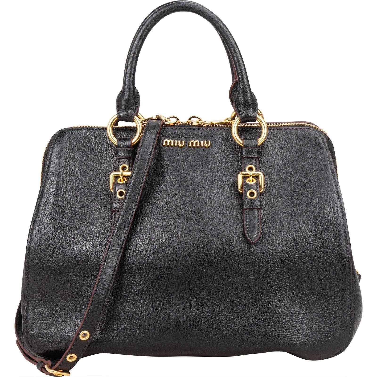 Madras leather handbag