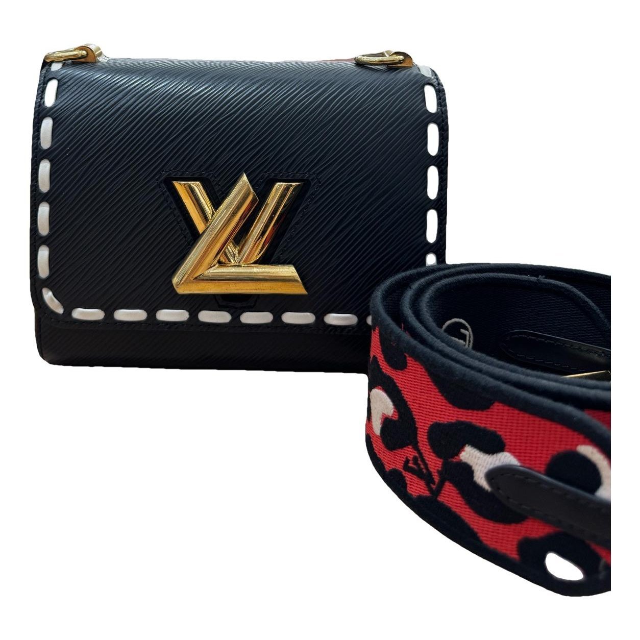 Twist leather handbag