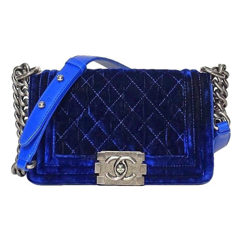 Boy velvet crossbody bag