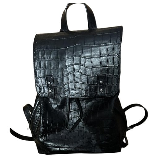 Leather backpack