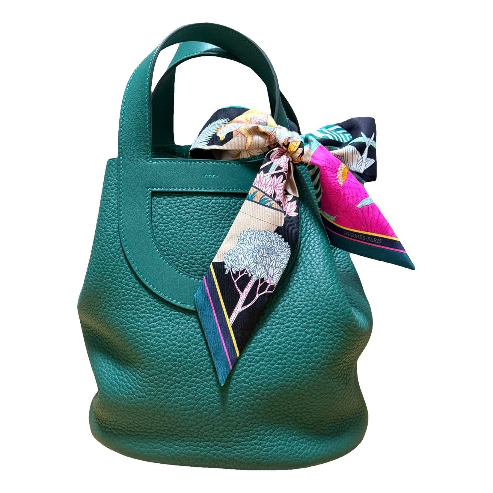 Hermes In The Loop Handbag Vert Swift Leather