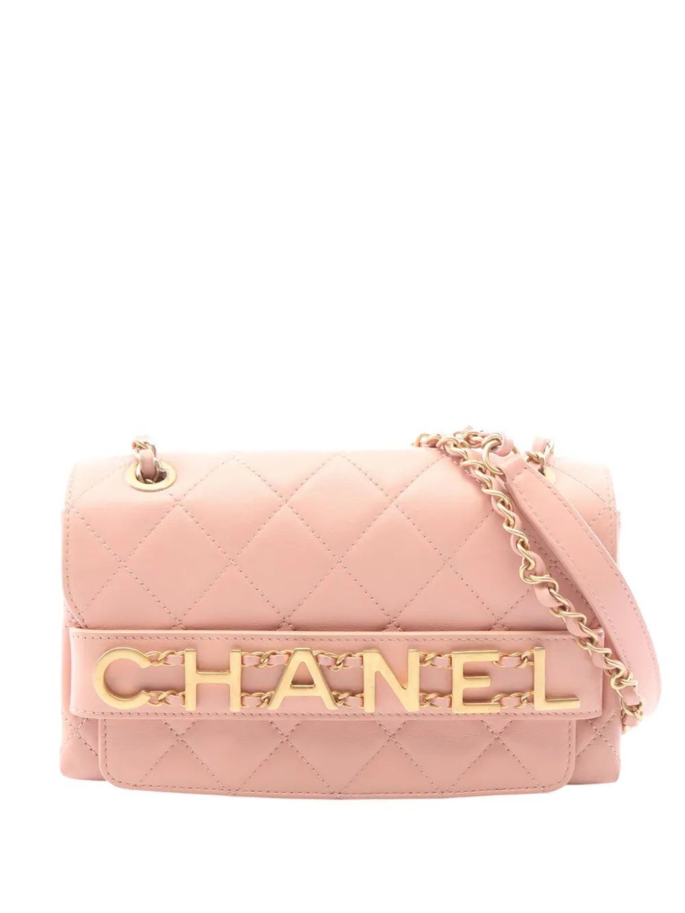 2019 Small Quilted Calfskin Enchained Flap crossbody bag