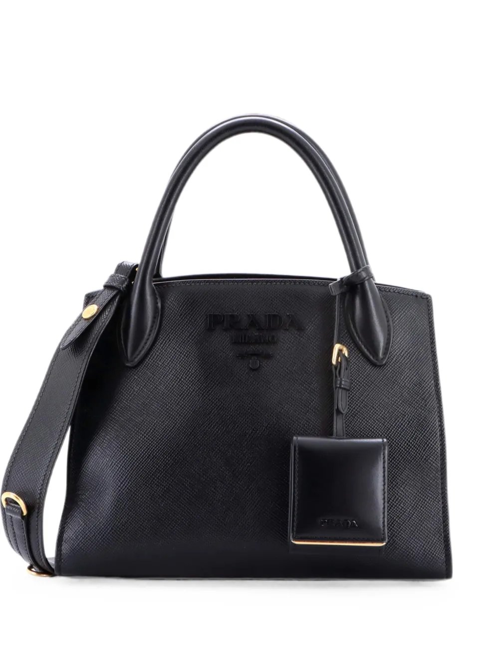 Monochrome Saffiano with City Calf Small tote bag