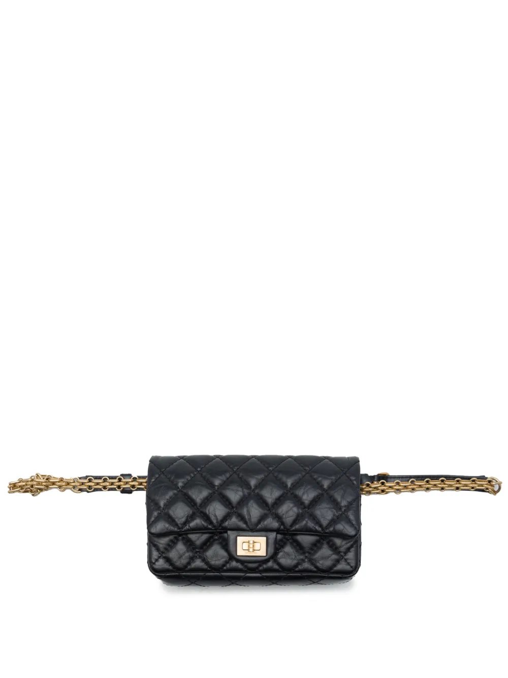 2019 Quilted Aged Calfskin Reissue 2.55 Flap belt bag