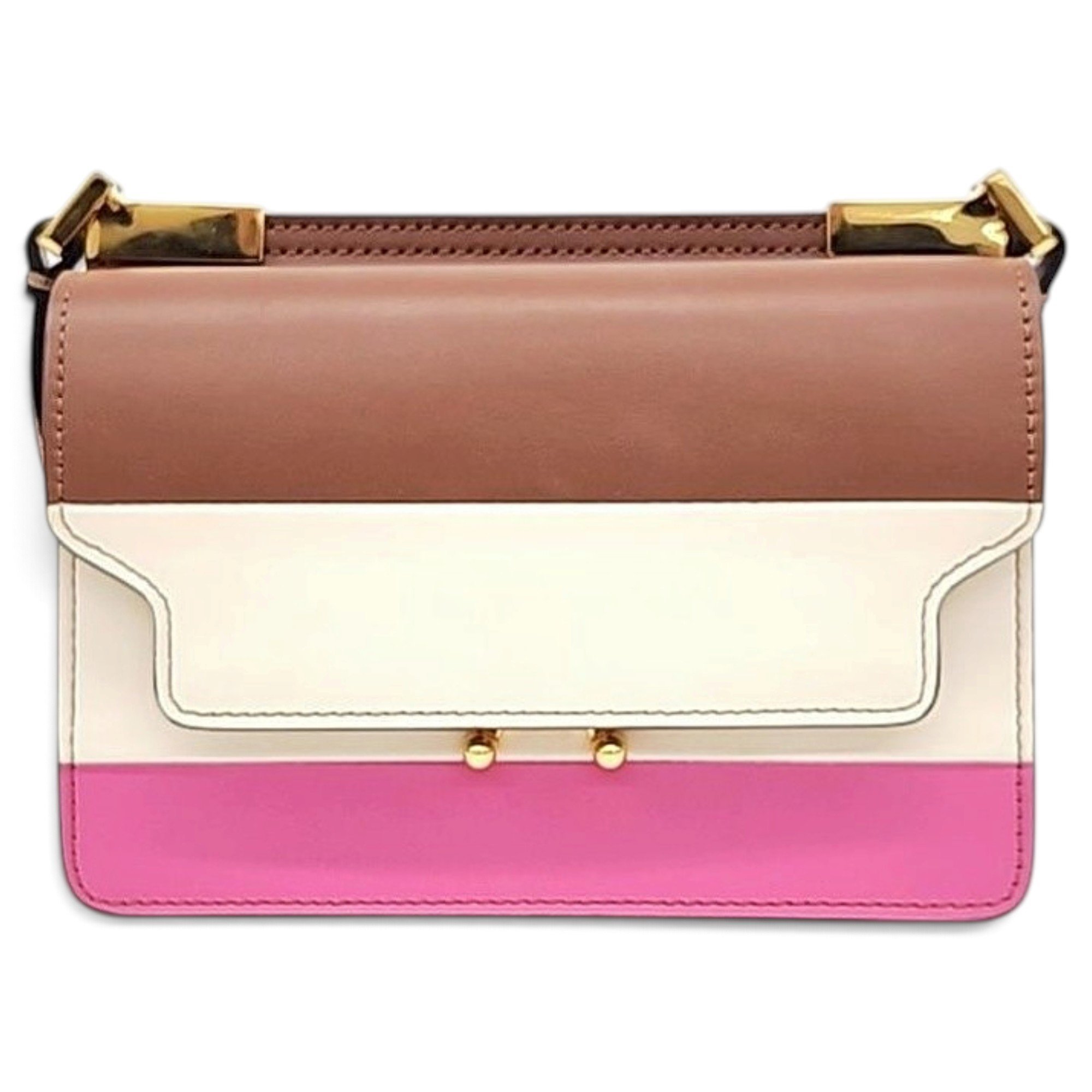 Marni Trunk leather crossbody bag