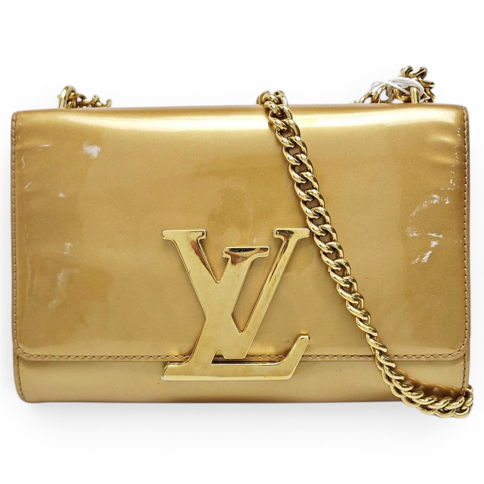 Louise patent leather handbag
