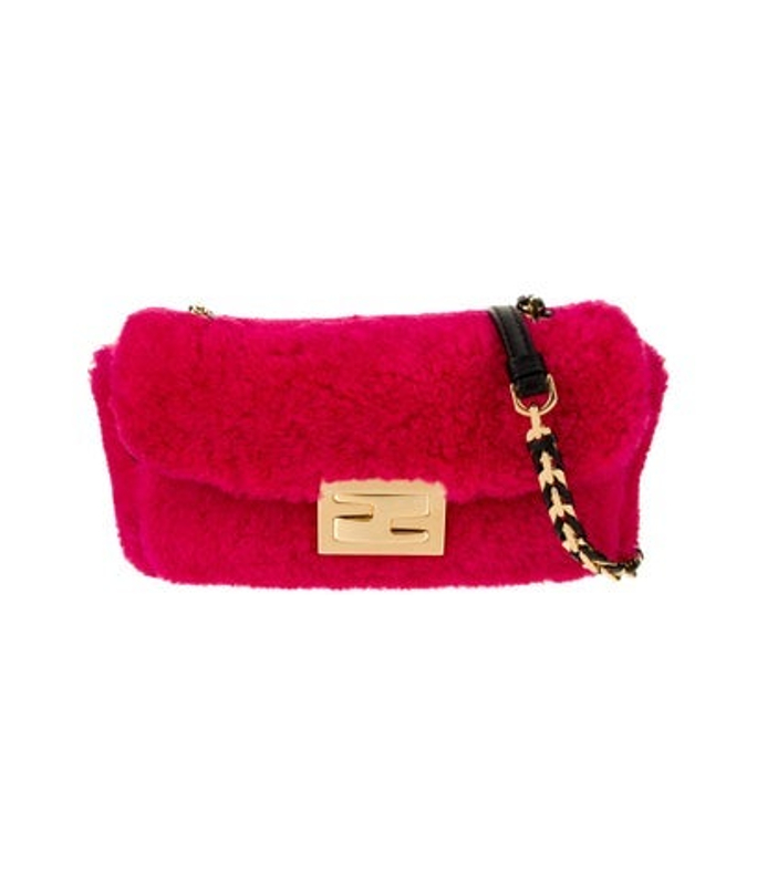 Fendi Shearling Baguette Mini